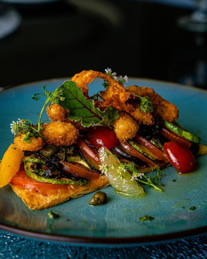 Waves Aqua Resort Kenitra Exterior photo A prawn and vegetable salad